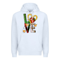 White teacher love nca Premium Hoodie - NancyCooperArtShop
