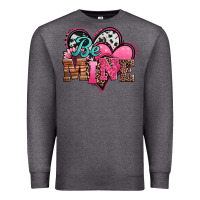 Charcoal Heather valentines day western hearts be mine Premium Sweatshirt - Jasminsmagicworld