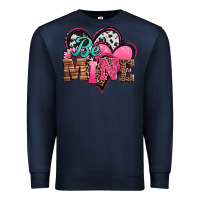 Navy valentines day western hearts be mine Premium Sweatshirt - Jasminsmagicworld