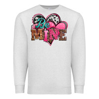 Oatmeal Heather valentines day western hearts be mine Premium Sweatshirt - Jasminsmagicworld