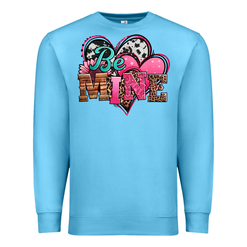 Valentines Day Western Hearts Be Mine Premium Sweatshirt by Jasminsmagicworld | Teevron