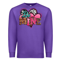 Purple valentines day western hearts be mine Premium Sweatshirt - Jasminsmagicworld