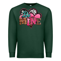 Sports Green valentines day western hearts be mine Premium Sweatshirt - Jasminsmagicworld