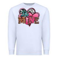 White valentines day western hearts be mine Premium Sweatshirt - Jasminsmagicworld