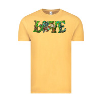 Vintage Mustard love with shamrock Vintage Tee - RanaPortraitStore