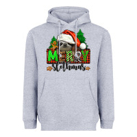 Heather Grey merry slothmas Heavyweight Hoodie - Jasminsmagicworld