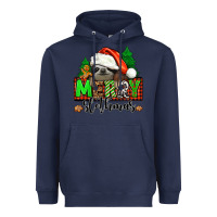 Navy merry slothmas Heavyweight Hoodie - Jasminsmagicworld