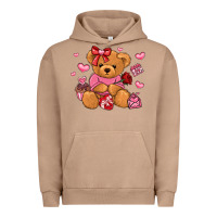 Pigment Burro valentines day teddy bear Urban Hoodie - LillyAllenDesigns