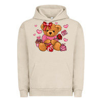 Pigment French Oak valentines day teddy bear Urban Hoodie - LillyAllenDesigns