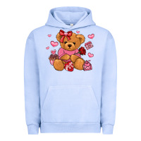 Pigment Grape Ice valentines day teddy bear Urban Hoodie - LillyAllenDesigns