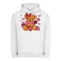 Pigment Lunar Rock valentines day teddy bear Urban Hoodie - LillyAllenDesigns