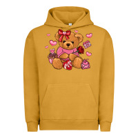 Pigment Peanut Butter valentines day teddy bear Urban Hoodie - LillyAllenDesigns