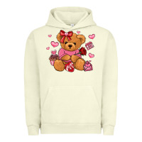 Pigment Pistachio valentines day teddy bear Urban Hoodie - LillyAllenDesigns
