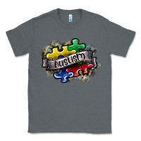 Charcoal Heather austism Classic Tee - SublimationCraftShop