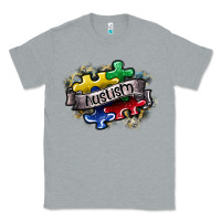 Heather Grey austism Classic Tee - SublimationCraftShop
