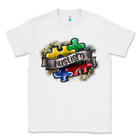 White austism Classic Tee - SublimationCraftShop