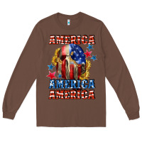 Chestnut America skeleton 4th of july Long Sleeve Tee - CowGirlArtShop