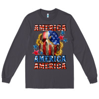 Smoke America skeleton 4th of july Long Sleeve Tee - CowGirlArtShop