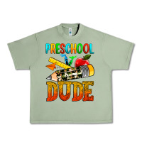 Oil Green preschool dude Urban Heavy Tee - texasbilliewilder