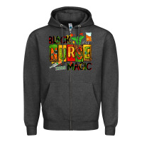Charcoal Heather black nurse magic Zipper Hoodie - AdoDesignShop