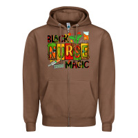Chestnut black nurse magic Zipper Hoodie - AdoDesignShop