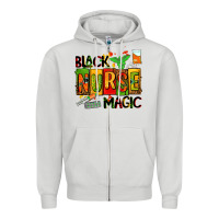 Dove Grey black nurse magic Zipper Hoodie - AdoDesignShop