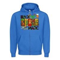 True Royal black nurse magic Zipper Hoodie - AdoDesignShop