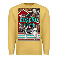Antique Gold Western So Legend Dairy Holstein Cow Premium Sweatshirt - LillyAllenDesigns