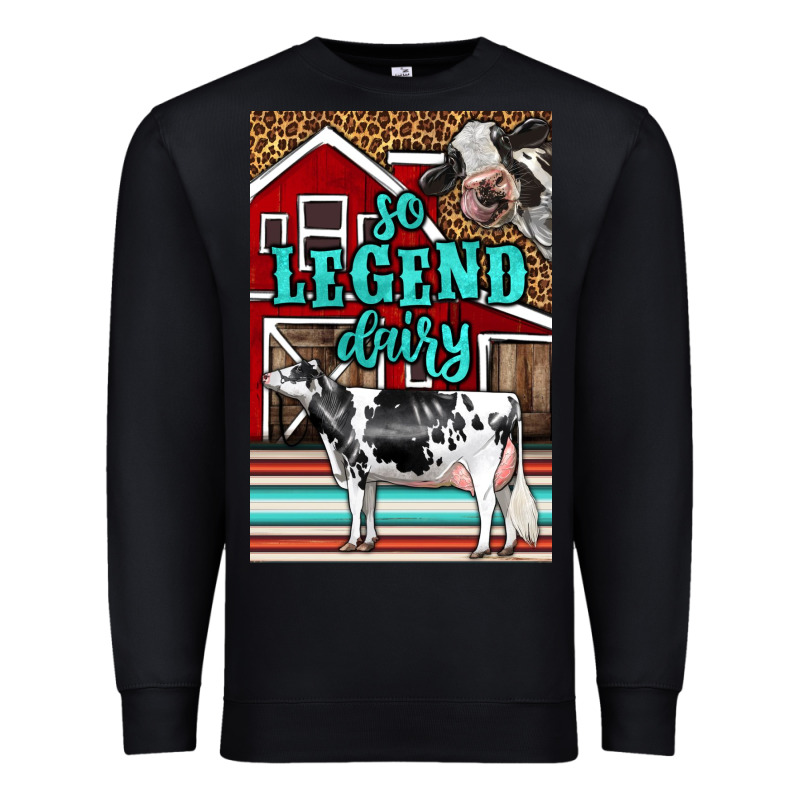 Western So Legend Dairy Holstein Cow Premium Sweatshirt by LillyAllenDesigns | Teevron