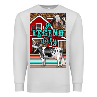 Dove Grey Western So Legend Dairy Holstein Cow Premium Sweatshirt - LillyAllenDesigns