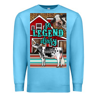 Ocean Blue Western So Legend Dairy Holstein Cow Premium Sweatshirt - LillyAllenDesigns