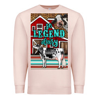 Pale Pink Western So Legend Dairy Holstein Cow Premium Sweatshirt - LillyAllenDesigns