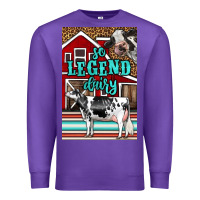 Purple Western So Legend Dairy Holstein Cow Premium Sweatshirt - LillyAllenDesigns