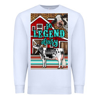 White Western So Legend Dairy Holstein Cow Premium Sweatshirt - LillyAllenDesigns
