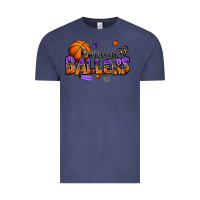 Vintage Denim raising ballers basketball Vintage Tee - Zillion Design Studio