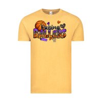 Vintage Mustard raising ballers basketball Vintage Tee - Zillion Design Studio