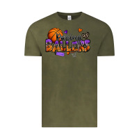Vintage Olive raising ballers basketball Vintage Tee - Zillion Design Studio