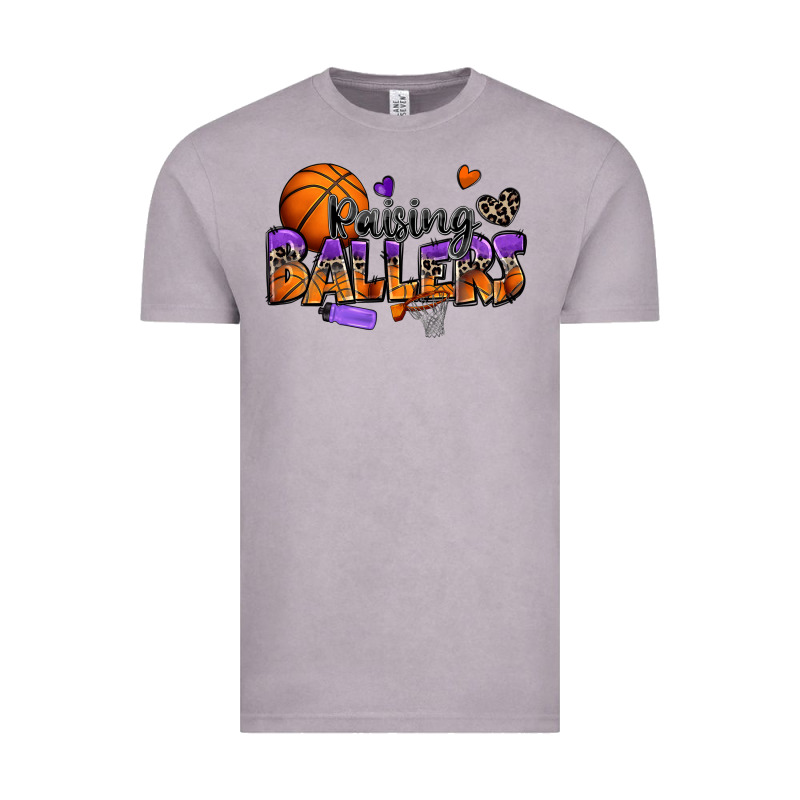 Raising Ballers Basketball Vintage Tee by Zillion Design Studio | Teevron