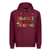 Burgundy it's beginning to cost a lot like christmas Premium Hoodie - MaliasSmallBusiness