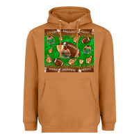Meerkat football leopard Heavyweight Hoodie - NancyCooperArtShop
