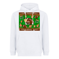White football leopard Heavyweight Hoodie - NancyCooperArtShop