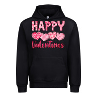Black happy valentines Urban Hoodie - LillyAllenDesigns