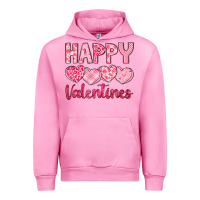 Fuchsia Pink happy valentines Urban Hoodie - LillyAllenDesigns