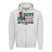 Dove Grey afro  nurse dope black Zipper Hoodie - AdoDesignShop