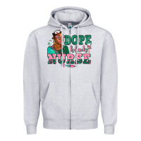 Heather Grey afro  nurse dope black Zipper Hoodie - AdoDesignShop