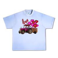 Grape Ice valentine's day pink tractor with pin heart balloons Urban Heavy Tee - RanaPortraitStore
