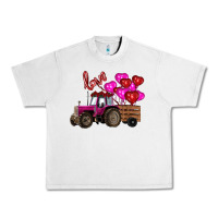 Lunar Rock valentine's day pink tractor with pin heart balloons Urban Heavy Tee - RanaPortraitStore