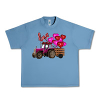 Pebble Blue valentine's day pink tractor with pin heart balloons Urban Heavy Tee - RanaPortraitStore