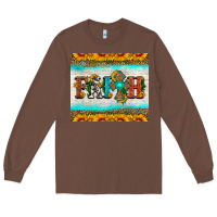 Chestnut faith cross and sunflower tumbler Long Sleeve Tee - HRA Design Shop