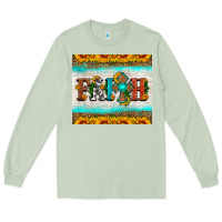 Matcha faith cross and sunflower tumbler Long Sleeve Tee - HRA Design Shop
